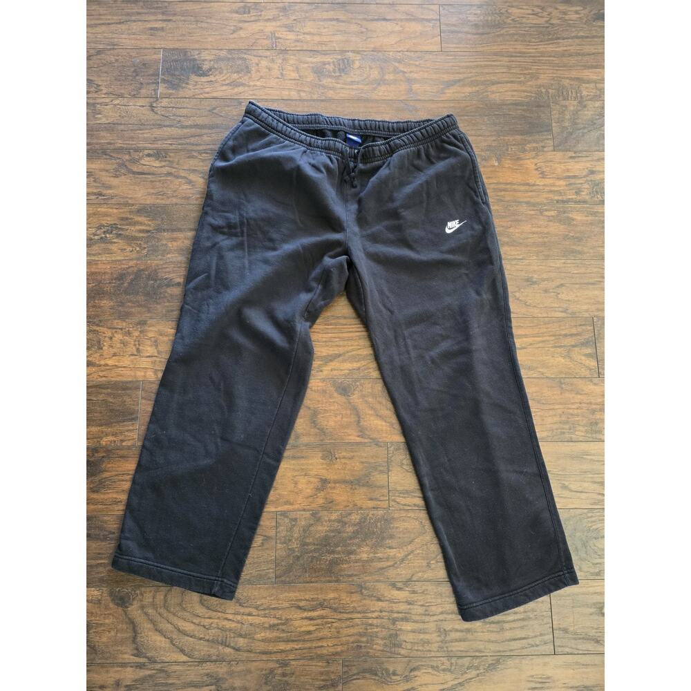 Vintage Nike Side Swoosh Baggy Sweatpants Men's 3XL Black 804395-010 Y2K